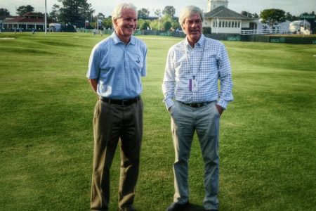 Bill Coore and Ben Crenshaw at Pinehurst in 2014